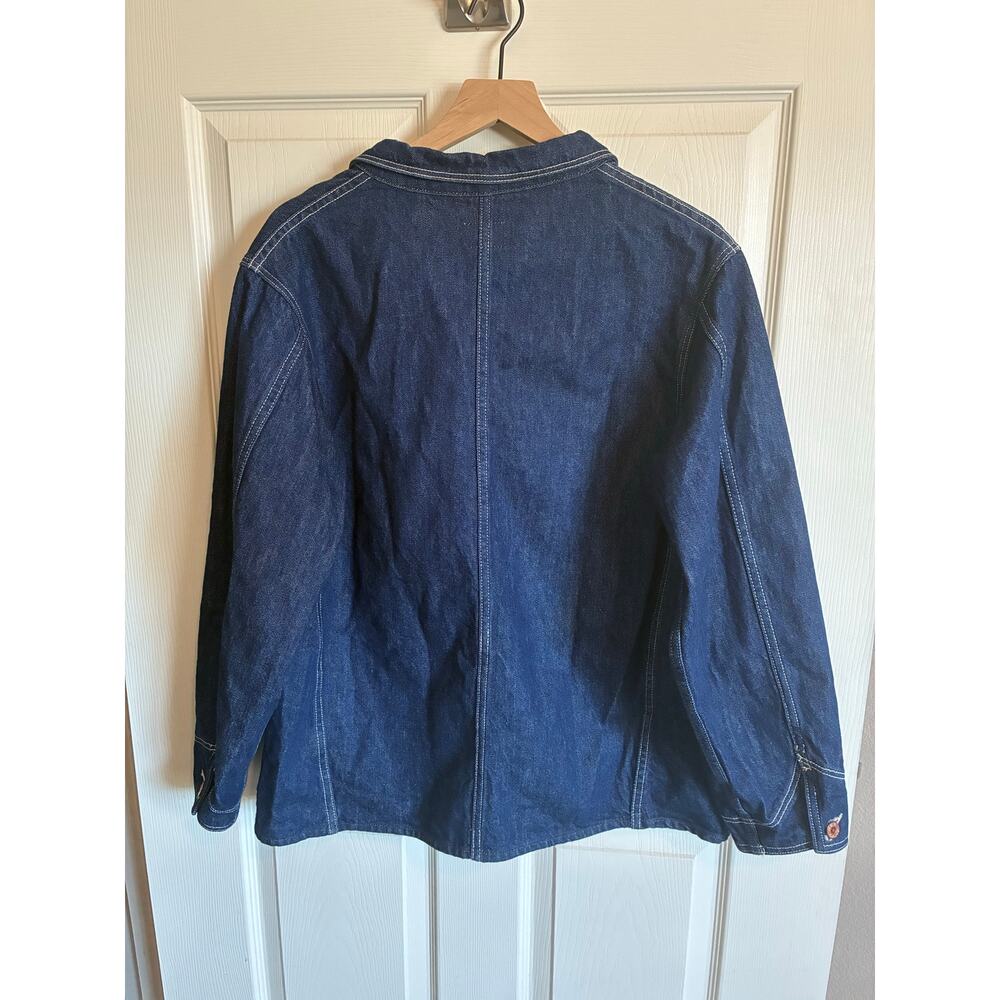 Hey Gang The Barn Coat Chore Coat Denim Jean Jacket, Unisex Size 2 (Adult M) - Picture 3 of 9